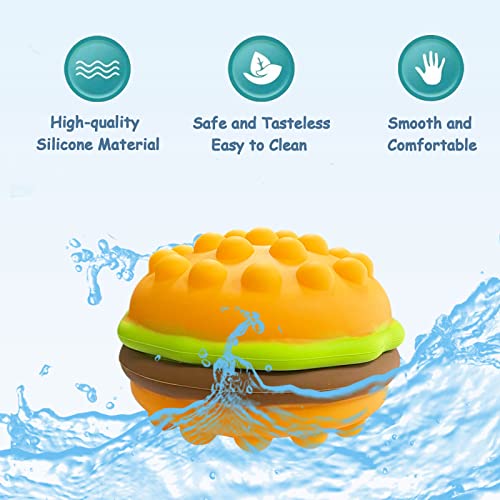 Tfanghao 2pc Hamburger Pop Balls It Fidget Toy Popper 3D Stress Ball, Small Silicone Push Bubbles Popping Anxiety Stress Relief Squeeze Sensory Toy for Boys Girls Adults | The Storepaperoomates Retail Market - Fast Affordable Shopping