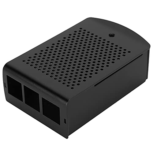 Heat Dissipation Enclosure, Aluminum Alloy Case Easy Install Hollow Design High Hardness Multiple Holes for Raspberry Pi 4