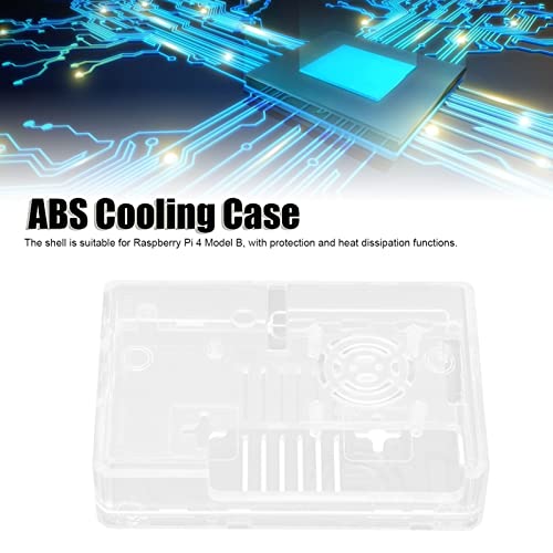 Protective Enclosure, Durable ABS Cooling Case with 4pcs Non Slip Pads for Raspberry Pi 3 Model B B+(transparent, Without fan) | The Storepaperoomates Retail Market - Fast Affordable Shopping