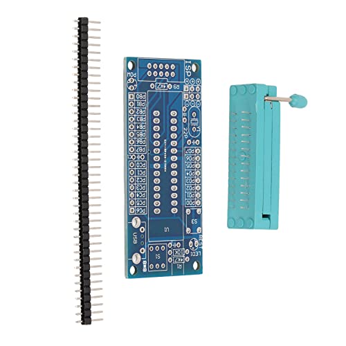 Development Board Kit, Small System Develop Boards Self Locking Switch AVR ATMEGA8 Easy Expansion for Debugging