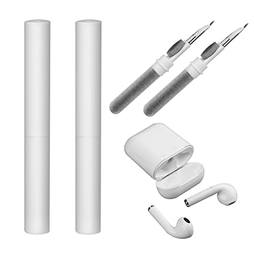 AIEX 2 Pcs Bluetooth Earbuds Cleaning Pens, Multifunction Earphone Cleaner, Wireless Headset Cleaning Tool for Bluetooth Earphone Camera Lens Phones for Airpods Pro 1 2 Huawei Samsung MI Earbuds…
