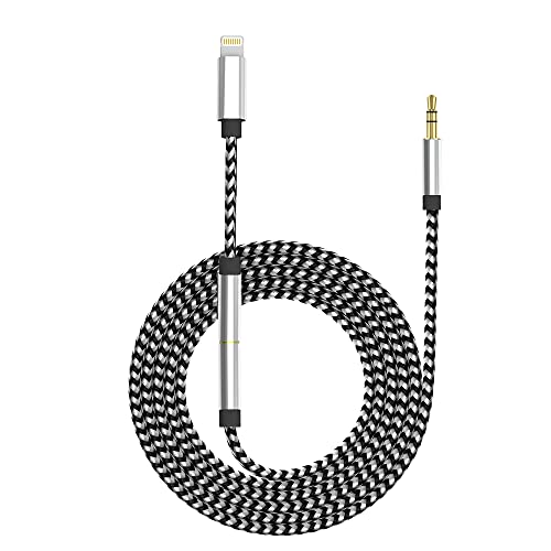 Aux Cord for iPhone, [Apple Mfi Certified] 3-in-1 iPhone Headphones Jack iPhone to car 3.5mm Aux Cord, Lightning to aux Adapter Compatible with iPhone 14/14Pro/13/13 Pro/13 Pro Max/12/12 Pro Max/11
