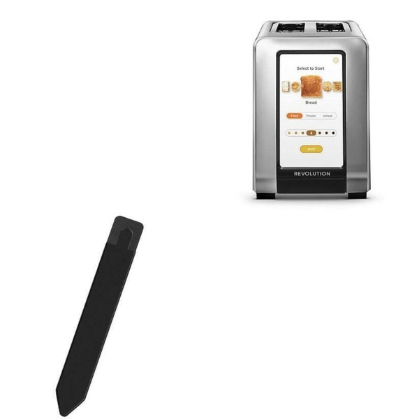 BoxWave Stylus Pouch Compatible with Revolution Cooking Revolution InstaGlo R270 Toaster (Stylus Pouch by BoxWave) – Stylus PortaPouch, Stylus Holder Carrier Portable Self-Adhesive – Jet Black