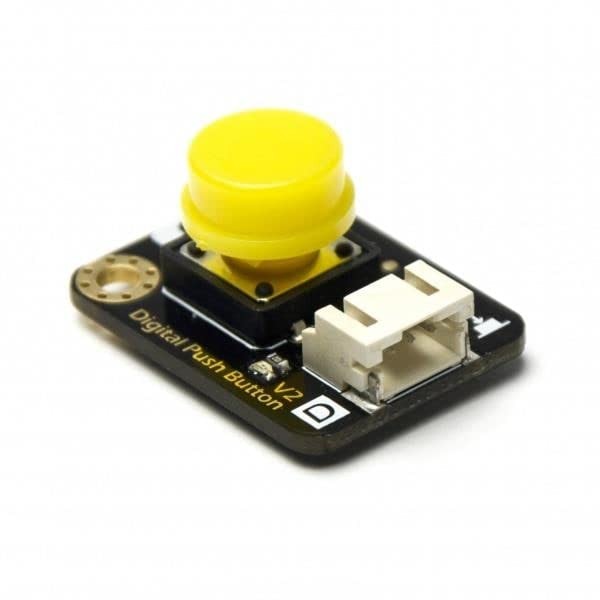 DFRobot DFRobot Accessories GravityDigital Push Button Yellow Pack of 40 (426-DFR0029-Y)