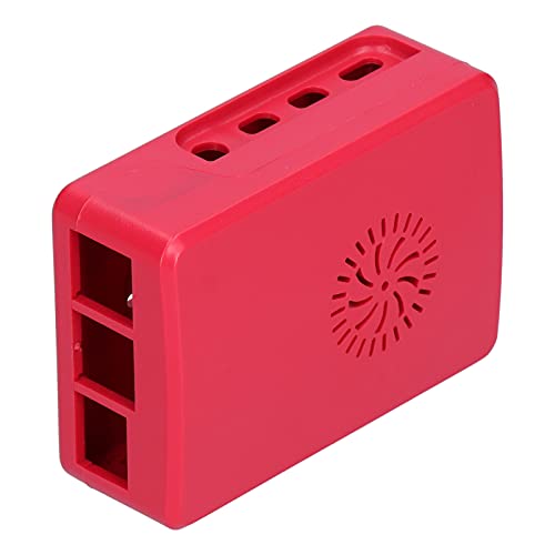 Raspberry Pi Case, Cover Protective Enclosure ABS Shell Heatsink Pi 4 for Imple Removable Top Cover for Electrical Auxiliary Materials(Red)