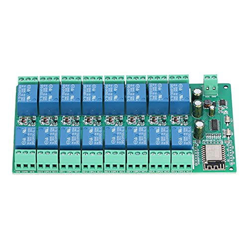 Relay Module, Remote Control 16 Channel DC 24V Development Board for Intelligent Control