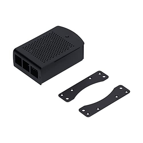 Aluminum Alloy Cooling Shell, Reasonable Opening Wear Resistant Microcomputer Accessories Heat Dissipation Enclosure Easy Install for Raspberry Pi 4 3B 3B+