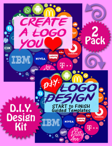 Graphic Visual Arts: D.I.Y. Logo Design + Create a Logo You LOVE = 2-Pack