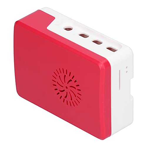Raspberry Pi Case, Pi 4 Raspberry Pi 4B for Protecting for Raspberry Pi 4B for Imple Removable Top Cover for Electrical Auxiliary Materials(Top red and Bottom White)