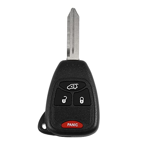X AUTOHAUX Replacement Keyless Entry Remote Car Key Fob OHT692427AA 315MHz for Dodge Avenger 2008-2013 for Dodge Charger 2005-2007 4 Button with Door Key