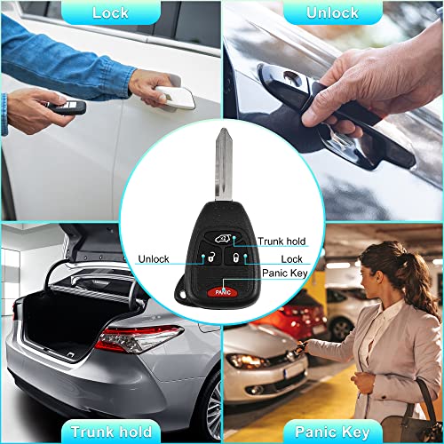X AUTOHAUX Replacement Keyless Entry Remote Car Key Fob OHT692427AA 315MHz for Dodge Avenger 2008-2013 for Dodge Charger 2005-2007 4 Button with Door Key | The Storepaperoomates Retail Market - Fast Affordable Shopping