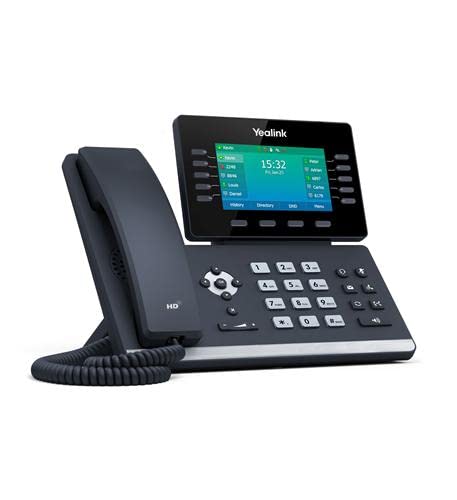 Yealink SIP-T54W IP Phone [5 Pack] 16 VoIP Accounts. 4.3-Inch Color Display. USB 2.0, 802.11ac Wi-Fi, Dual-Port Gigabit Ethernet, 802.3af PoE, Power Adapter Not Included (SIP-T54W) | The Storepaperoomates Retail Market - Fast Affordable Shopping