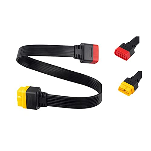 LAUNCH OBDII Extension Cable Full 16 Pin Male to Female for Car OBD Diagnostic Extender Cord Connector ELM327 OBD2 Cable (60CM/23.6Inch)