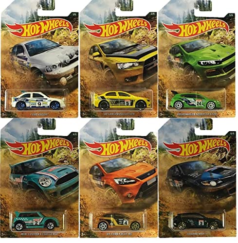 Hot Wheels 2019 Backroad Rally Series Complete Set of 6 Diecast Vehicles