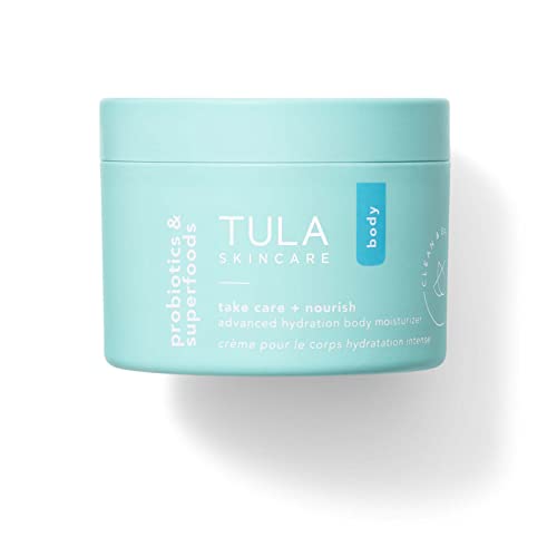 TULA Skin Care Take Care + Nourish Advanced Hydration Body Moisturizer | Deeply Hydrating, Non-Greasy, Contains Vitamin C & Yuku to Improve Skin Tone & Texture | 8.1 OZ