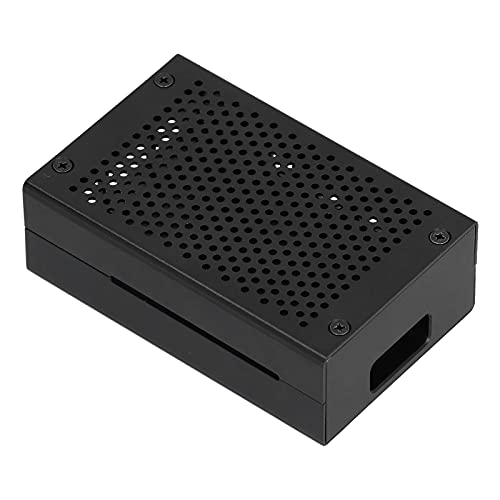 Aluminum Alloy Protective Enclosure, Good Match Lightweight Heat Dissipation Shell for Raspberry Pi 4 Model