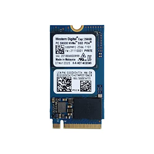 Western Digital CUK WD SN530 (SDBPMPZ-256G) 256GB M.2 2242 PCIe NVMe Internal Solid State Drive (SSD) Bulk OEM Tray