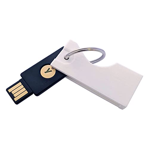 Yubikey 5 NFC / 5C NFC Cover case Keychain (5 NFC, Pearl Blue)