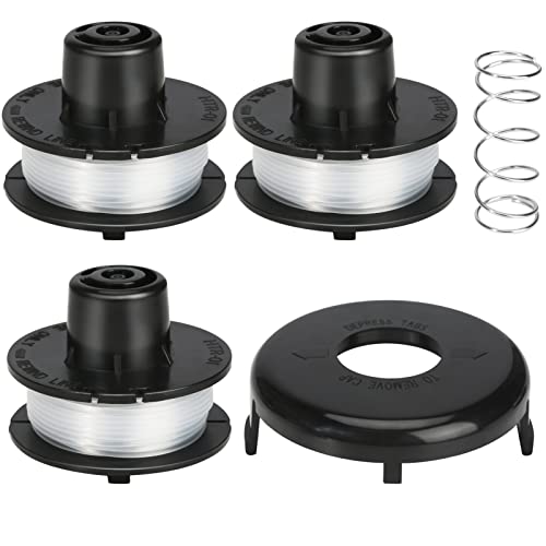 THTEN 88175 30Ft 0.065″ Trimmer Spool Compatible with Toro 51256, 51301, 51302, 51303, 51304, 51305 Replacement Spool 88026 Replacement Spring and Spool Cap for 10″ to 15″ Trimmers(3+1+1)