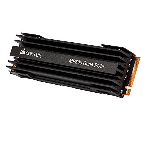 Corsair Force Series MP600 2TB Gen4 PCIe x4 NVMe M.2 SSD (Up to 4,950MB/s Sequential Read and 4,250MB/s Sequential Write Speeds, High-Density 3D TLC NAND, M.2 2280 Form Factor) Black