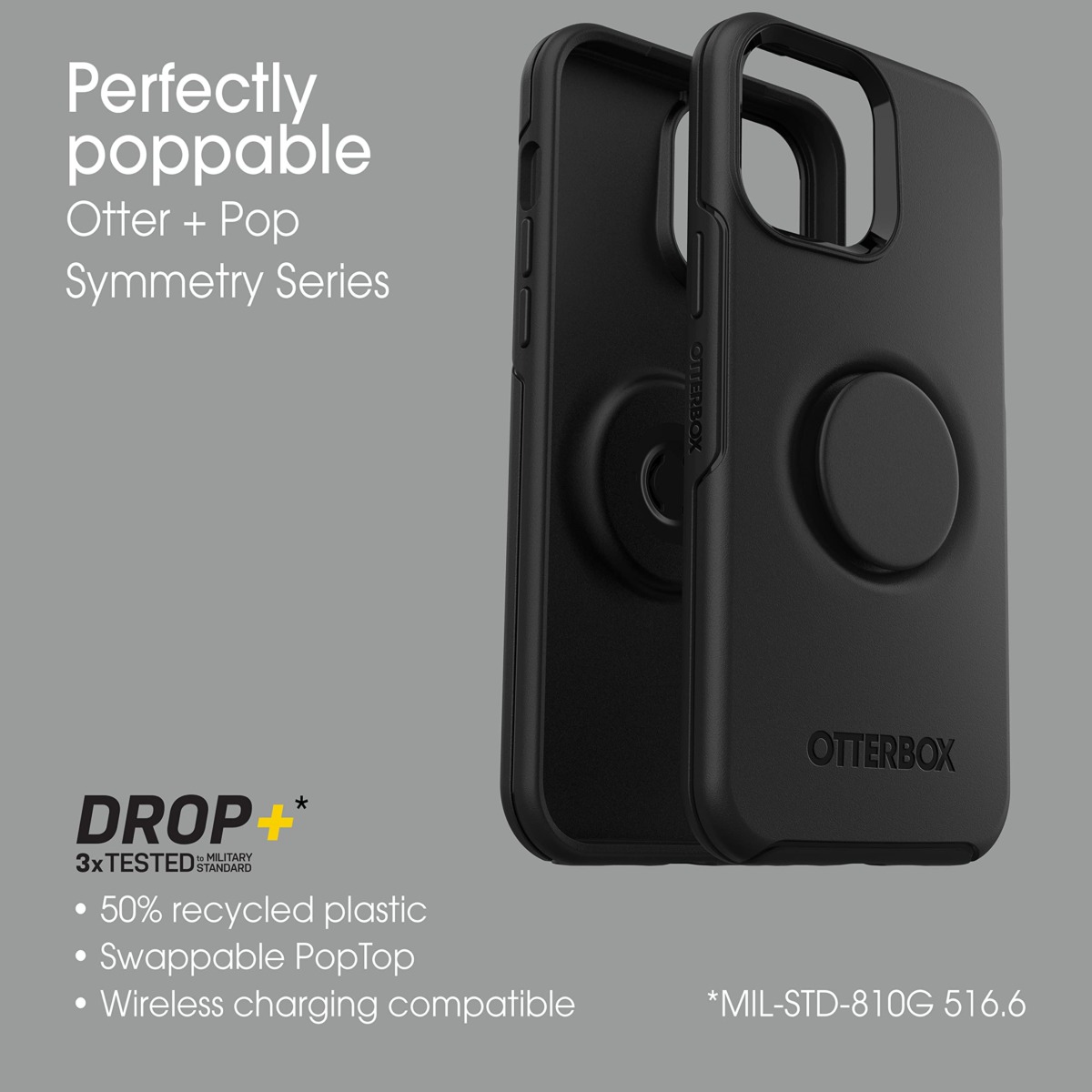 OtterBox + Pop Symmetry Series Case for iPhone 13 Pro Max (Only) – Non-Retail Packaging – Black | The Storepaperoomates Retail Market - Fast Affordable Shopping