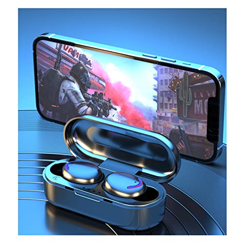 Wireless Earbuds Bluetooth Headset Twins Headphones Premium Stereo Sound Quality Portable Earbuds with Wireless Charging Case Waterproof Earphones in-Ear Headset for Sports Working Gaming