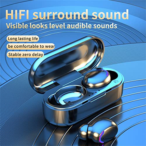 Wireless Earbuds Bluetooth Headset Twins Headphones Premium Stereo Sound Quality Portable Earbuds with Wireless Charging Case Waterproof Earphones in-Ear Headset for Sports Working Gaming | The Storepaperoomates Retail Market - Fast Affordable Shopping