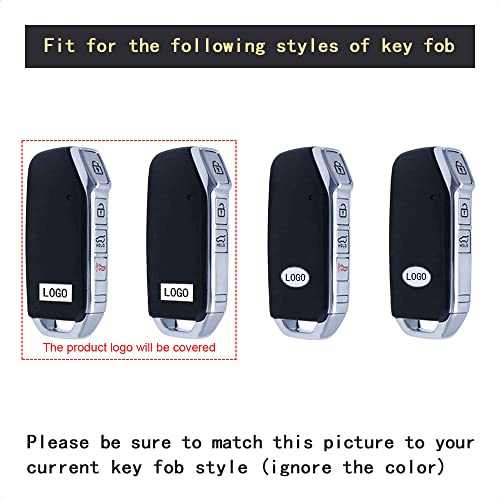TANGSEN Smart Key Fob Case Cover Compatible with KIA CEED CERATO FORTE NIRO SELTOS SORENTO SOUL SPORTAGE TELLURIDE 3 4 Button Keyless Black Carbon Fiber Pattern ABS Silicone Rubber Night-luminous Blue | The Storepaperoomates Retail Market - Fast Affordable Shopping