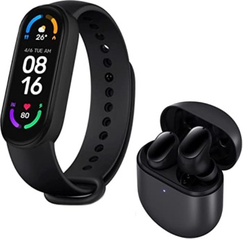 Xiaomi 2021 Mi Band 6 + Buds 3 Pro Airdots, Professional Active Noise Cancellation, Ambient Sound Enhancer, 28Hr Playback, Triple Mic for Voice, USB-C & Wireless Charge (MI Band 6 + Buds 3 Pro Black) | The Storepaperoomates Retail Market - Fast Affordable Shopping