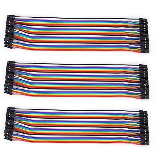 Wire Ribbon Cables, Wire High Efficiency Good Insulation Safe to Use Surface Female Jumper Wir Top Quality Plastic for Instruments