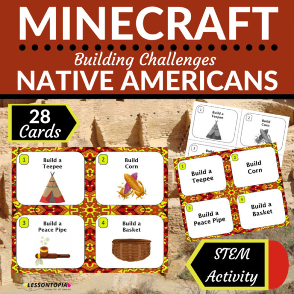 Minecraft Challenges | Native American | STEM Activities