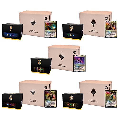 Magic: The Gathering Streets of New Capenna All 5 Commander Decks (Minimal Packaging)–Includes 1 Obscura Operation, 1 Maestros Massacre, 1 Riveteers Rampage, 1 Cabaretti Cacophony, 1 Bedecked Brokers | The Storepaperoomates Retail Market - Fast Affordable Shopping