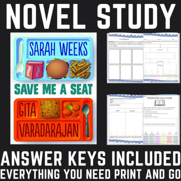 Novel Study for Save Me a Seat by Sara Weeks