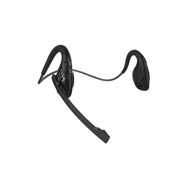 YOKKBRUN Bone Conduction Headset with Microphone Bluetooth Wireless Headphone Mic has Active Noise Cancelling Boom Earphone Earbuds Headphones for Office Business Driving Onlind Class, Black
