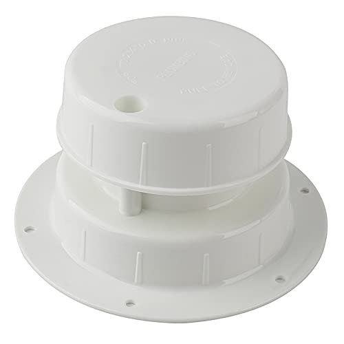 KanSmart RV Plumbing Vent Caps Sewer Vent Cap Plastic Roof Cover for RV Trailer Motorhome Camper 1 to 2 3/8 Inch Pipe Replacement RV Roof Vent Cover Caps Kit – White