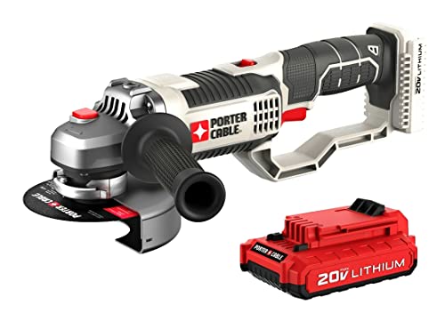 PORTER-CABLE Porter Cable 20V Cordless Grinder with 2Ah Battery, 4.5 in, PCC761D1