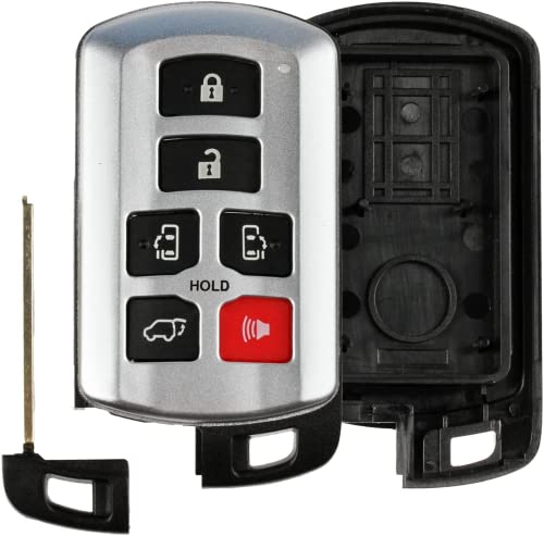Keyless Option Remote Key Fob Shell Smart Case Cover For Toyota Sienna (HYQ14ADR)