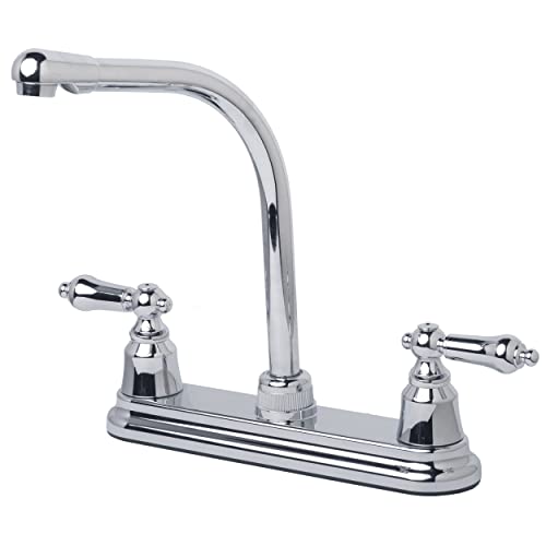 Laguna Brass 1204CP RV/Motorhome Two Handle Non-Metallic High Rise Swivel Kitchen Faucet Chrome Finish | The Storepaperoomates Retail Market - Fast Affordable Shopping
