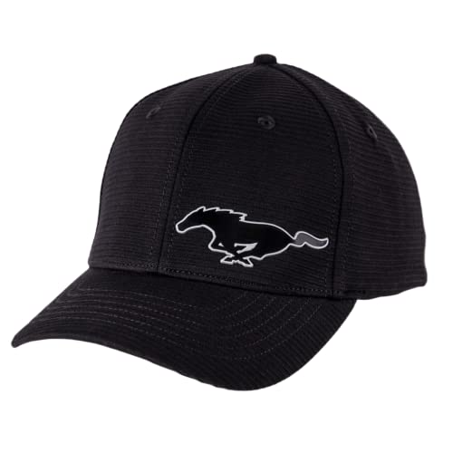 Mustang Mach-E Silicone Patch Logo Hat Black