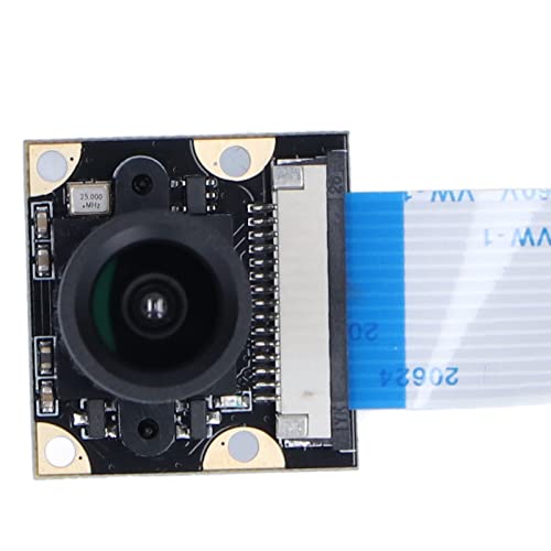 5 MP Camera Module, 75° Wide Angle Photosensitive Chip OV5647 Webcam Board High Sensitivity HBV-RPI1509B-BL V22 for Raspberry Pi 2 4 3B+ Model
