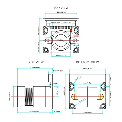 5 MP Camera Module, 75° Wide Angle Photosensitive Chip OV5647 Webcam Board High Sensitivity HBV-RPI1509B-BL V22 for Raspberry Pi 2 4 3B+ Model | The Storepaperoomates Retail Market - Fast Affordable Shopping