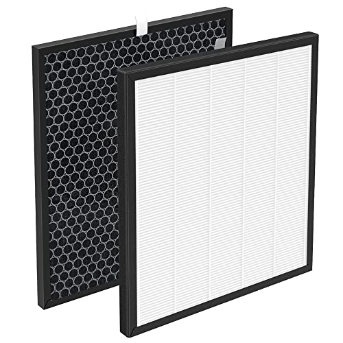 JASENG LV-PUR131 Replacement Filter Compatible with Levoit LV-PUR131S and LV-PUR131RF, H13 True HEPA with Activated Carbon Set