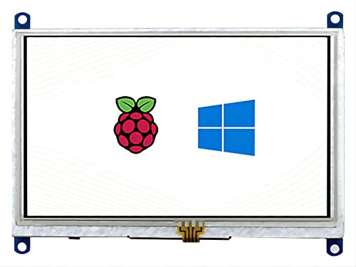 waveshare 5″ 800×480 Resistive Touch Screen LCD TFT Monitor for Raspberry Pi 4B/3B+/3B/2B/A+/Zero/Zero W/WH, PC Windows 10/8.1/8/7, Driver Free