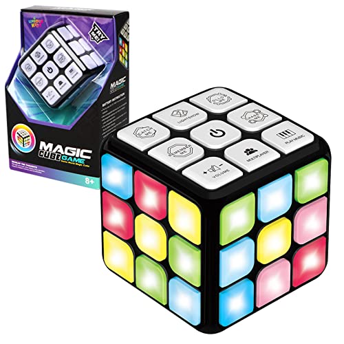 UNIQUE KIDS Flashing Cube Electronic Memory & Brain Game | 7-in-1 Handheld Game for Kids | STEM Toy for Kids Boys & Girls | Fun Gift Toy for Kids Ages 6-12 Years Old