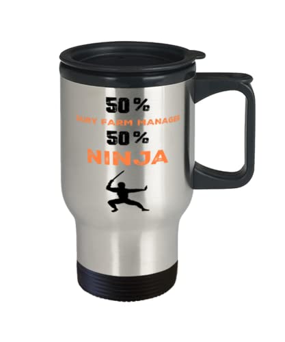 Dairy Farm Manager Ninja Travel Mug,Dairy Farm Manager Ninja, Unique Cool Gifts For Professionals and co-workers | The Storepaperoomates Retail Market - Fast Affordable Shopping