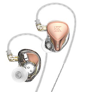 KZ ZEX Pro x Crinacle CRN Wired Earphone, Electrostatic Driver&Dynamic Driver&Balanced Armature Driver Triple Hybrid Driver KINBOOFI HiFi Wried Headphone with Detachable 2 Pin Cable(with Mic, Gold)