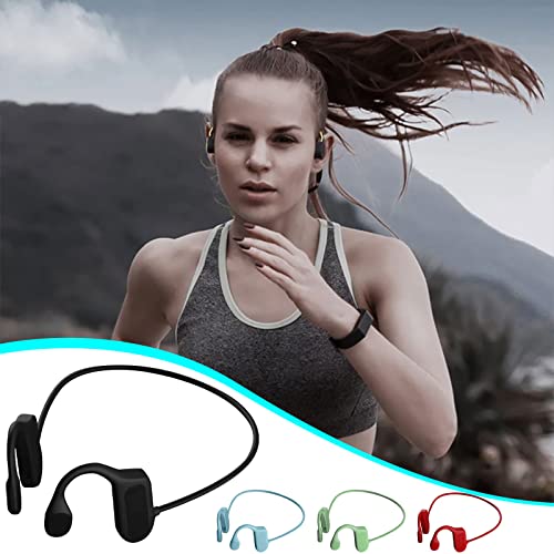 Yabahu Bluetooth Headphones,Wireless Sports Earphones Sweatproof Design Hanging-Ear Non-Ear Sports Headset Noise Cancelling Headsets Black