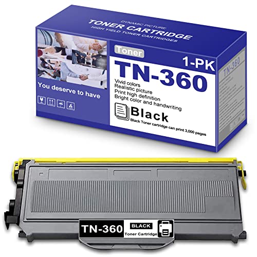 RETO 1 Pack Black TN360 Compatible TN-330 TN-360 High Yield Toner Cartridge Replacement for Brother MFC-7340 MFC-7345DN MFC-7345N DCP-7030 DCP-7040 DCP-7045N Series Printer – Sold by ROTHENTONER