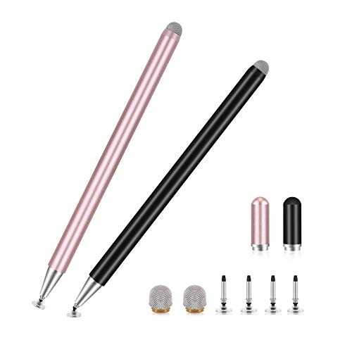Stylus Pens for iPad, 2 in 1 Capacitive iPad Stylus Pens for All Capacitive Touch Screens Cell Phones, iPad, Tablet, Laptops