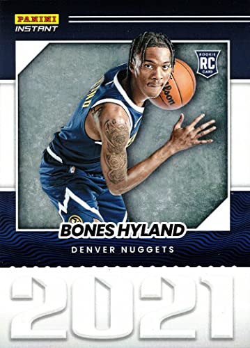 2021-22 Panini Instant Year One Basketball #YO-25 Bones Hyland Rookie Card Nuggets – Only 387 made!